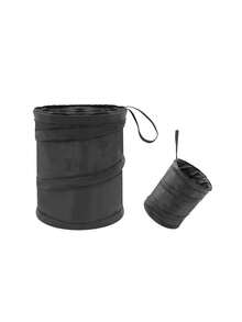 Car Trash Can With Lid, Mini Auto Dustbin Garbage Organizer, Automotive Garbage Container Bin For Vehicle, Home, Office - Black - View 5