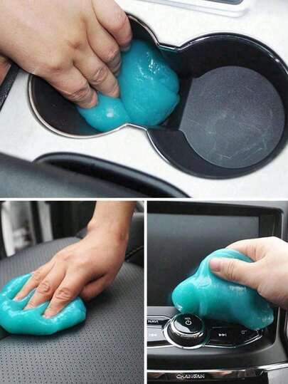 1pc Large Capacity Multi-Purpose Cleaning Soft Gel, Car Cleaning Gel, Dust Removal Crevice Cleaner, Suitable For Car Vents, Computers, Laptops, Cameras