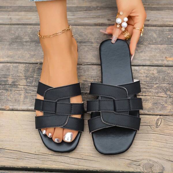 Women's Bohemian Woven Beach Sandals, Summer Outdoor Slippers