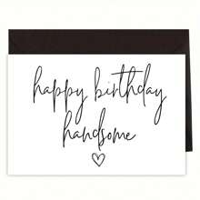 1PC Boyfriend Birthday Card, Husband Birthday Card, Birthday Card For Him, Happy Birthday Handsome Card, Gift For Boyfriend, Husbend