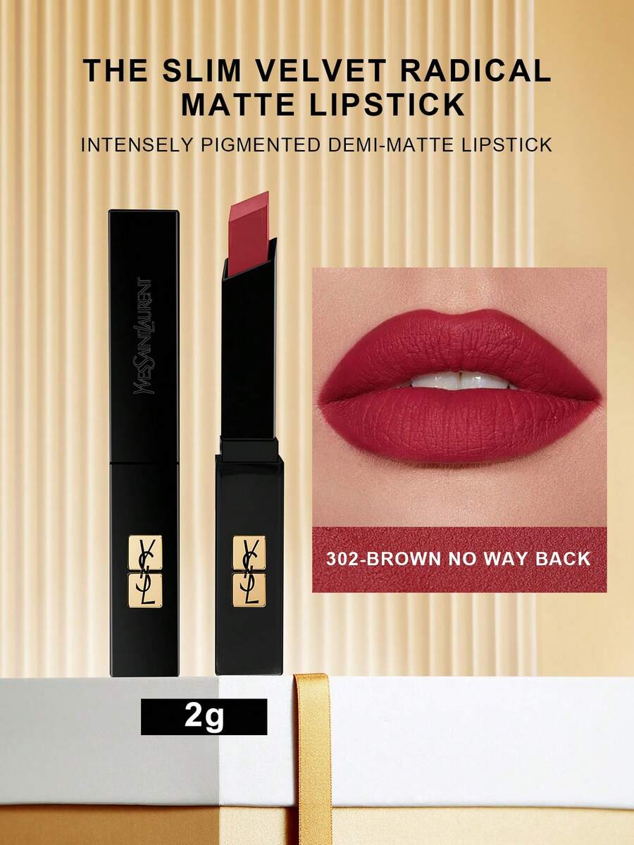 Yves Saint Laurent Yves  THE SLIM VELVET RADICAL MATTE LIPSTICK 2G - SLIM VELVET RADICAL 302 - Xem 1