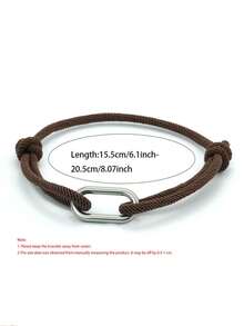 1Pc Minimalist Rope Bracelet For Men Bracelet Good Luck Red Thread Bracelet Adjustable Gift - 3mm Single Layer Adjustable Hand Strap - View 3