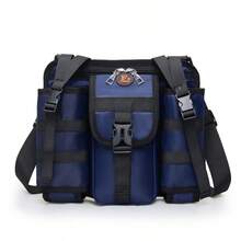 Bolso porta botellas de agua de pecho, mochila táctica para exteriores, mochila pequeña para viaje, bolso porta botellas de agua deportivo, bolso bandolera para ciclismo - Azul - Ver 4