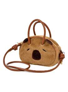 Mochila mini de Capibara para niña; Bolso de hombro lindo para adolescentes; Bolso unisex para estudiantes universitarios