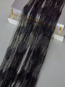 1pc Heart Decor Curtain, For Valentine's Day Party & Everyday Use - Black - View 6