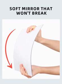 4 Stück selbstklebende Acrylspiegel-Bögen in HD-Qualität, rahmenloser flexibler Spiegelbelag ohne Glas, Spiegelaufkleber für Heim-Wanddekoration, geeignet für Fitnessstudio, Wohnzimmer, Schlafzimmer, Büro, ideal als Geschenk für Freunde und Familie.