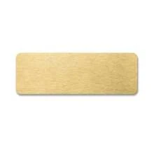 Targa personalizzata in ottone incisa - 3"x1" - Targa commemorativa, targa del nome, cartello d'arte, etichetta per trofei, riconoscimenti militari - Con adesivo o viti per il montaggio