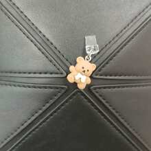 1pc/2pcs Bear Shaped Pendant Dust Plug Charg Port Stopper, Compatible With Apple & Type-C Phone Charging Port