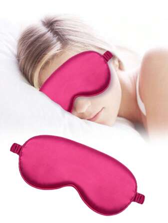 1/2/3/4/5/10/15pcs Double Sided Simulated Silk Shading Sleep Eye Mask Imitation Silk Ice Feel Comfortable, Relaxing Fatigue, Lunch Rest, Sleeping,Office And School Nap Blackout Eye Mask,Traveling Supplies,Gift For Family Coworkers And Friends