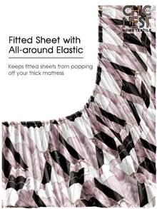 Bộ 4 tấm/bộ ga trải giường họa tiết đá cẩm thạch hình học, 1 tấm ga trải giường vừa vặn & 1 tấm ga trải giường phẳng & 2 vỏ gối Bộ bảo vệ nệm (Không bao gồm lõi gối) Bộ ga trải giường vừa vặn sang trọng cỡ King Queen cỡ Twin Túi sâu lên đến 11,8 inch Vỏ gối, mềm mại, thoáng khí, không nhăn, tốt hơn cho giấc ngủ, phong cách khách sạn sang trọng, quà tặng cho bố mẹ bạn bè Bộ đồ giường ký túc xá trường học - Nhiều màu - Xem 6