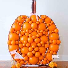 PartyWoo - Globos blancos de 120 piezas de diferentes tamaños, paquete de 18, 12, 10, 5 pulgadas, kit de de globos de látex blanco mate para boda, novia, graduación, shower, decoraciones de - Mandarina Naranja-y9 - Ver 6