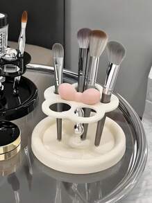 Simple Acrylic Toothbrush Holder, Countertop Bathroom Organizer Rack For Electric Toothbrush, Toothpaste, Compact & Portable