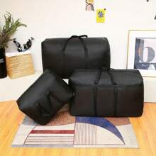 1pc Cloth Quilt Storage Bag, Foldable Clothes Organizer Bag, Large Capacity Luggage Packing Bag
