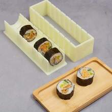 Easy Sushi Making Kit - DIY Sushi Rice Roll & Nori Seaweed Mold Tools, Suitable For Home Parties And Gifts, No Electricity Required