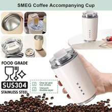 Botella de agua de acero inoxidable aislada de 260ml, taza de moda 2025 para Smeg, adecuado para bebidas calientes y frías, agua con gas, té de frutas, zumo, café