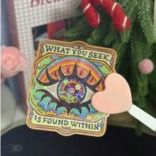 您寻找的/防风雨户外贴纸，精神，嬉皮，适用于笔记本电脑、车窗、保险杠 | 蓝白文字，汽车贴花贴纸，学校用品，返校 - 彩色 - 查看 2