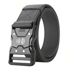 3 New Quick - Release Nylon Tactical Belts, Suitable For Sweatpants, Outdoor Training, Daily Use And As Men's Casual Belts