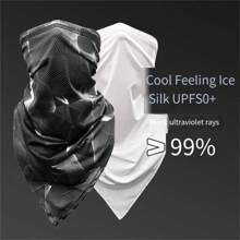 Máscara facial para ciclismo, pañuelo bandana transpirable para el cuello para pesca, correr, deportes en verano, sensación refrescante