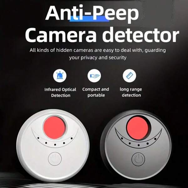 Detector de cámara inteligente mini, detector multifuncional antiespionaje y antiescuchas, detector de infrarrojos de cámara para habitación de hotel/casa, detector de infrarrojos antiespía de hotel, dispositivo definitivo de protección de privacidad
