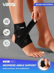 VBOSI 1 Stück Damen Herren Neopren verstellbare Knöchelstütze Stabilisator für Basketball Volleyball Laufen Knöchelbandage Fitnesszubehör