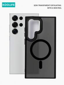 Funda protectora de teléfono Koolife 1 pieza con carga magnética, anti-caída, anti-golpes, con acabado mate y sensación de piel, diseño de marco de espejo personalizado con gran orificio para cámara PC+TPU compatible con Apple 17/17 Air/17 Pro Max/16/16pro/16plus/16promax/11/11pro/11promax/12/12pro/12promax/13/13pro/13promax/14/14plus/14pro/14promax/15/15pro/15plus/15promax y Galaxy S25Ultra/24Plus/23/Galaxy 22