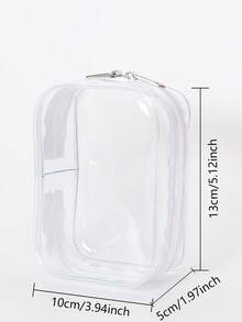 1 件适用于 第二代坐姿 PVC 透明防尘悬挂收纳袋，适用于毛绒玩具、动漫商品收藏品收纳袋、可爱角色设计、带娃娃手提袋、情人节/圣诞节礼物（不含娃娃） - 彩色 - 查看 3