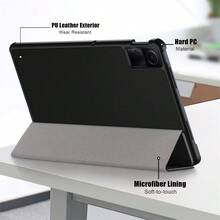 三折平板电脑保护壳适用于 Redmi Pad SE 11 英寸 Xiaomipad 7 11.2 Mipad 7pro Redmi Pad Pro 12.1 英寸 SE 8.7 - 黑色 - 查看 7