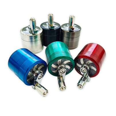 1 件全新 40 毫米直径迷你研磨机，手动研磨机，4 层锌合金金属香料研磨机，多种颜色可选