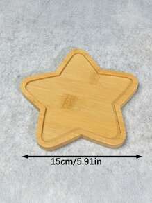 1 Stück DIY Mosaik Bambus Untersetzer, leere Basis Tablett, Getränkeuntersetzer, Pflanzenuntersetzer, Kunst Tablett (ohne Mosaikfliesen), kleines Pflanzentablett für Blumentopf, Bambus Blumentopf, Getränketablett, Harz Untersetzer Geschenk, Schreibtisch Blumentopfschutz