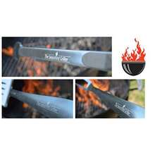 The Seasoned Griller 3 Piece Grilling Tool set Fork Spatula and Tongs Heavy Duty Premium Stainless Steel BBQ Tools Set Accessories 10 Year Warranty Gift box - como en la foto - Ver 5