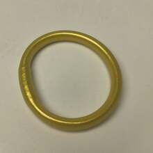 1 件休闲厚 PVC 手链，金属金色饰面，适合女性、海滩和度假村 - 粗粉9mm - 查看 16