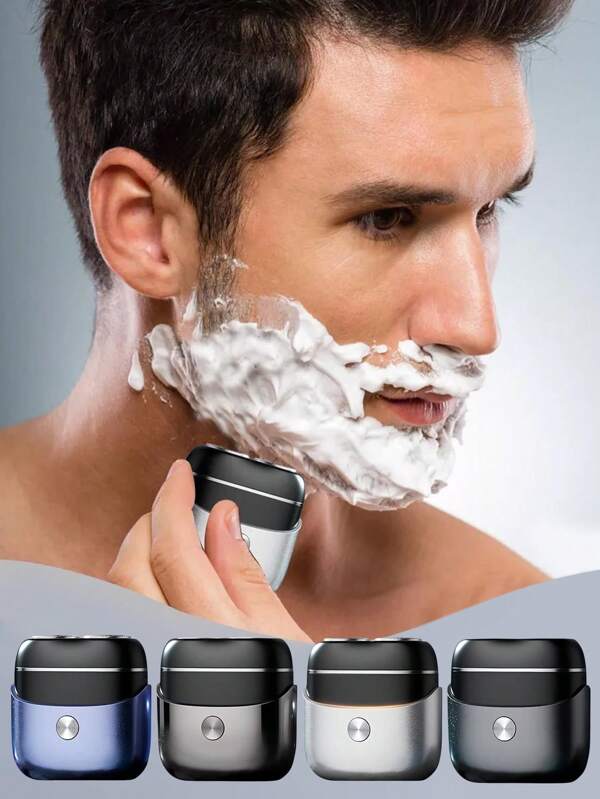 Nouveau rasoir électrique mini avec lavage du corps complet, double tête, lame magnétique pour barbe. Convient pour la maison et les voyages. C'est un rasoir portable pour hommes avec un rasage en douceur et sans coupe de barbe. C'est un cadeau idéal pour les petits amis, les pères, les anniversaires et les fêtes des hommes.