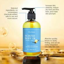 Caramel Vanilla Body Oil - Moisturizing, Nourishing, Skin Soothing & Massage Oil
