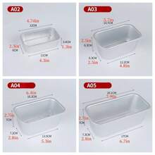 1/2/4pcs Aluminum Cake Baking Mold, Mini Bread Baking Mold, Small Cheesecake Box, Baking Tools, Rectangular Toast Box, High Temperature Resistant And Easy To Clean, Suitable For Making Cheesecake, Brownie And Bread, Perfect For Cheesecake, Brownie, Family Meal And Holiday Baking Tools, Family Dinner And Holiday Baking, Snack Baking Tools