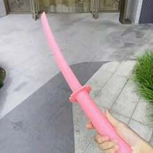 1 Pc Building Block Samurai Sword Telescopic Rotating Long Sword Cosplay Special Decompression Stunt Model Prop For Anime And Role Play