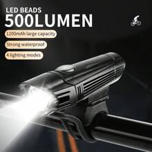 Juego de luces para bicicleta IPX4 resistente al agua, recargable por USB, con 4 modos de iluminación, luz para bicicleta para conducir de noche, escalar, explorar y actividades al aire libre