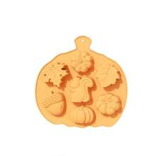 1 pezzo Stampo in silicone per torta di Ognissanti, stampo a forma di zucca, stampo da forno per uso domestico, fai da te candele, sapone, cioccolato, cubetti di ghiaccio, utensili da cucina, regalo migliore
