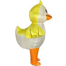 Cute Yellow Duck Inflatable Costume | Waterproof Elastic Taffeta For Theme Party/Stage Performance/Carnival Night (4*AA Batteries Not Included) Halloween