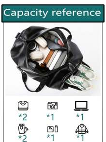 Große Reisetasche aus weichem PU-Leder, multifunktionale Trage-Sporttasche mit separatem Schuhfach, Nass-Trocken Trennung, leicht, modisch, Geschenkidee für Urlaub, Geburtstag, Camping, Vatertag, Kurztrip, handgepäcktauglich