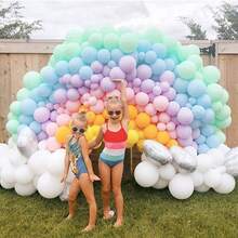 20pcs/Set 10inch Macaron Latex Balloons, Round Latex Balloon Set, Suitable For Birthday, Wedding, Anniversary, Baby Shower, Gender Reveal Party - No Power Needed, Fit For All Seasons And Father's/Mother's Day Party Decoration - Multicolor - View 4
