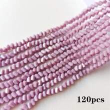 120pcs Triangle Austrian Crystal Glass Beads Spacer Loose Beads For Jewelry Making Bracelets & Bangles Necklace DIY 4mm
