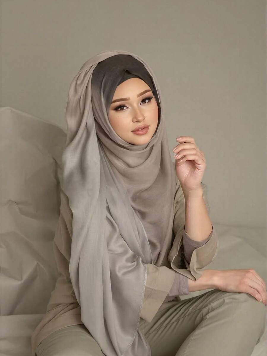 1pc Modal Printed Hijab Scarf, Comfortable Women Scarves, Soft And Breathable, Suitable For Daily Wear And Abaya For Dress