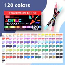 240 colores de marcadores acrílicos de punta fina con sistema de presión, para aprender pintura profesional, dibujo, ganchillo y marcado de bordes. Bolígrafos para dibujo de líneas de 0.7-1.0mm, impermeables y apilables. Graffiti DIY, colorear en vidrio/piedra/zapatos/plástico, excelente para volver al colegio