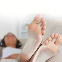 50PCS Foot Pads, Natural Bamboo Vinegar Ginger Powder Foot Pads - Black - View 5