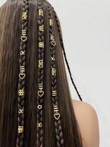 26pcs/36pcs/40pcs/45pcs Y2K Heart Shaped Metal Hollow Adjustable Fashion Simple Dreadlock Accessories,Gifts,Travel,Gifts For Women,Hair Stuff,Stocking Stuffers,Stocking Stuffers,Stocking Fillers,Stocking Stuffers For Women,Stocking Fillers Women,Christmas Gifts,Gifts,Christmas Stocking Fillers,Gifts For Women,Gift,Christmas Gift,Stocking Stuffers For Adults,Stocking Fillers For Adult,Hair Stuff,Women's Accessories,Stocking Stuffer,Coming-Of-Age Hair Accessory,Christmas Hair Accessories,Gift Ideas For Women,Beauty Stocking Fillers,Christmas Gifts For Women - Multicolor - View 1