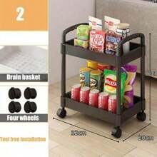 Trolley Shelves For Kitchens, Home Floors, Bedrooms, Snack Racks, Mobile Bathrooms, Toilets, Storage Shelves