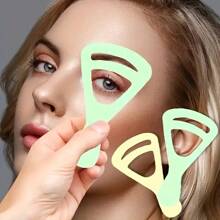 2Pcs Eyebrow Drawing Cards, Eyebrow Pasting, Eyebrow Shaping Template, Eyebrow Trimming Knife, Eyebrow Drawing Tool, Single Eyebrow Assistant, Naturally Curved Eyebrows