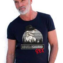 Camiseta Abuelo Saurio - Negro - Ver 1