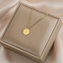 1 件不锈钢双面“福气”设计手链，轻巧、奢华、创意新中式风格，高端时尚女士配饰 - 咖啡豆好運腳鍊 - 查看 20