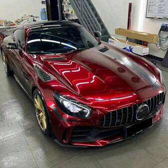 1 pieza Lámina de vinilo para envoltura de vehículos y motocicletas con apariencia de metal líquido de color rojo sangre de dragón, película PVC metálica brillante de color rojo que cambia de color, duradera, con adhesivo liberador de burbujas para automóviles y motocicletas